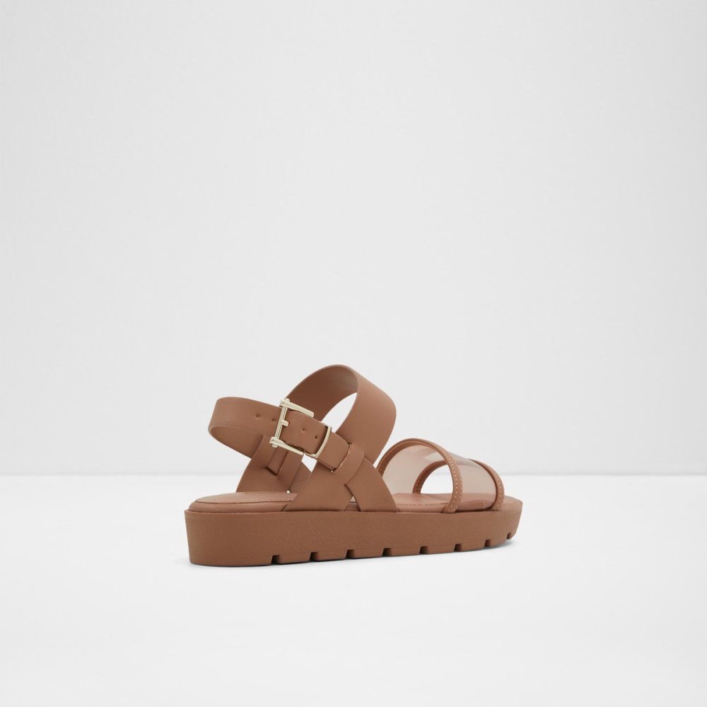 Dámské Sandály Aldo Hailey Flat sandal - Lug sole Béžový | 09813UHKI