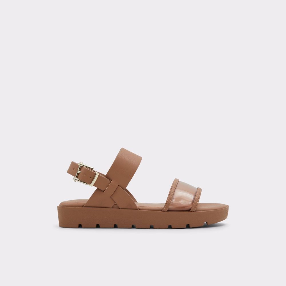 Dámské Sandály Aldo Hailey Flat sandal - Lug sole Béžový | 09813UHKI