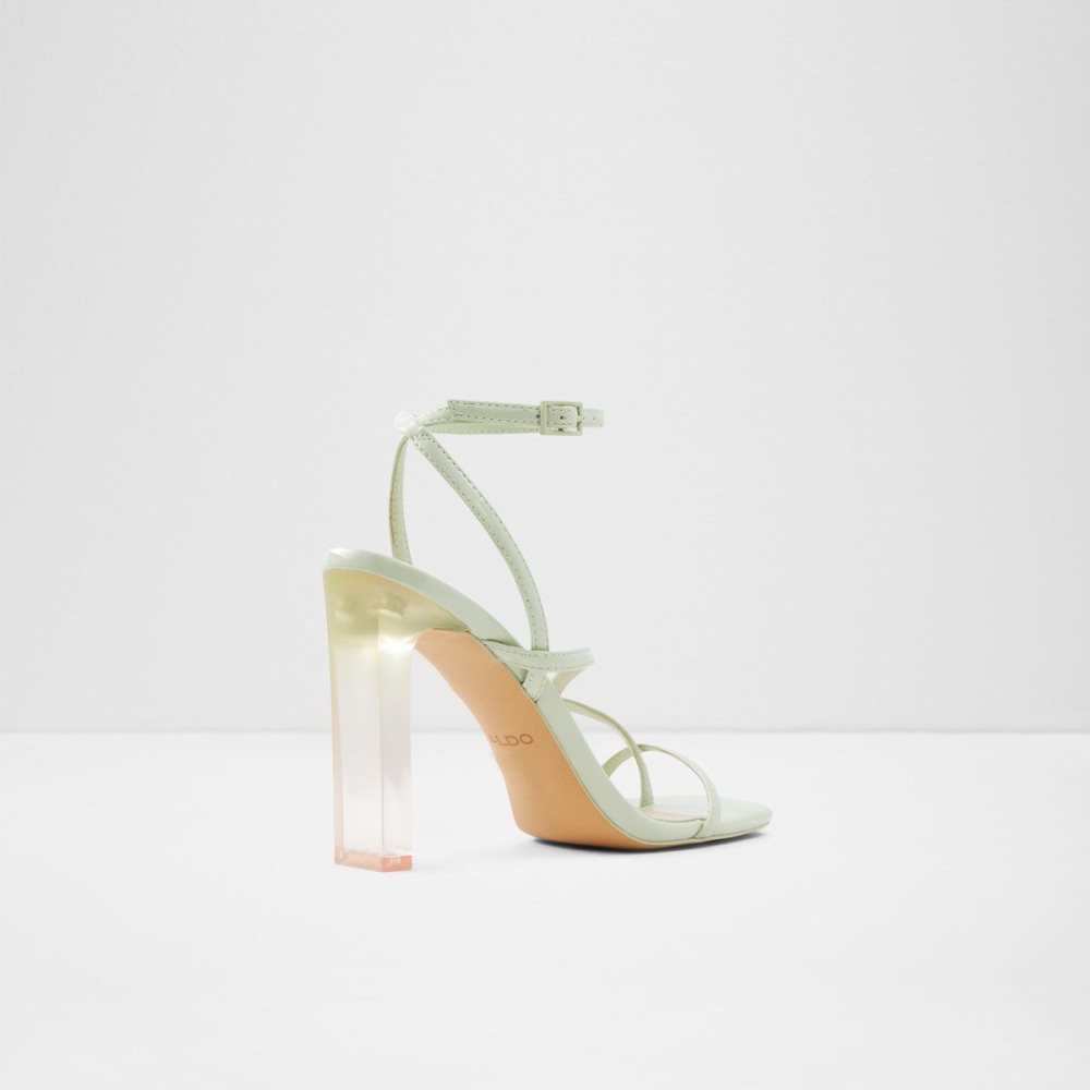 Dámské Sandály Aldo Hainiel Strappy heeled sandal - Cup sole Světle Zelene | 10687DYLM