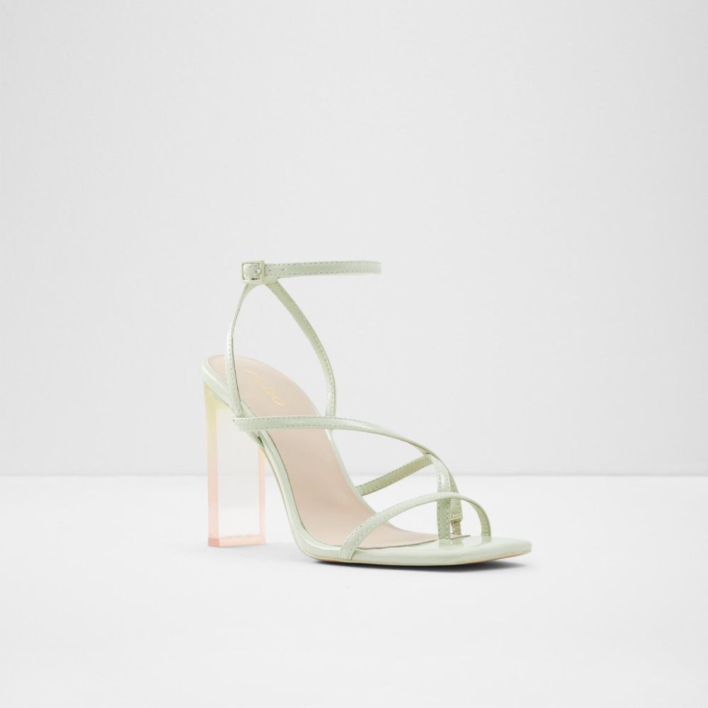 Dámské Sandály Aldo Hainiel Strappy heeled sandal - Cup sole Světle Zelene | 10687DYLM