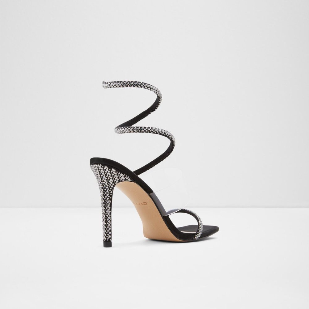 Dámské Sandály Aldo High heel sandal - Stiletto heel Černé | 69014RXQP