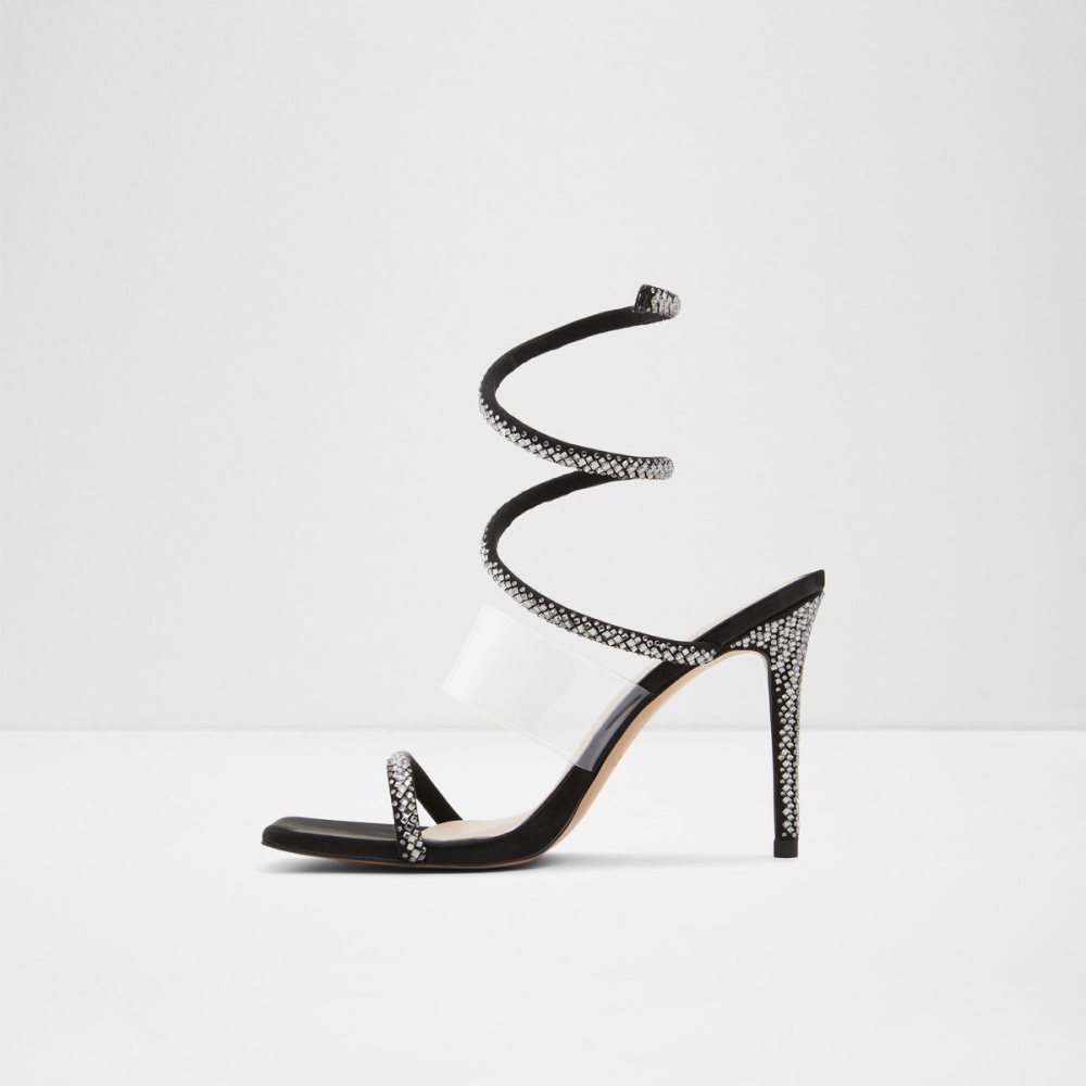 Dámské Sandály Aldo High heel sandal - Stiletto heel Černé | 69014RXQP