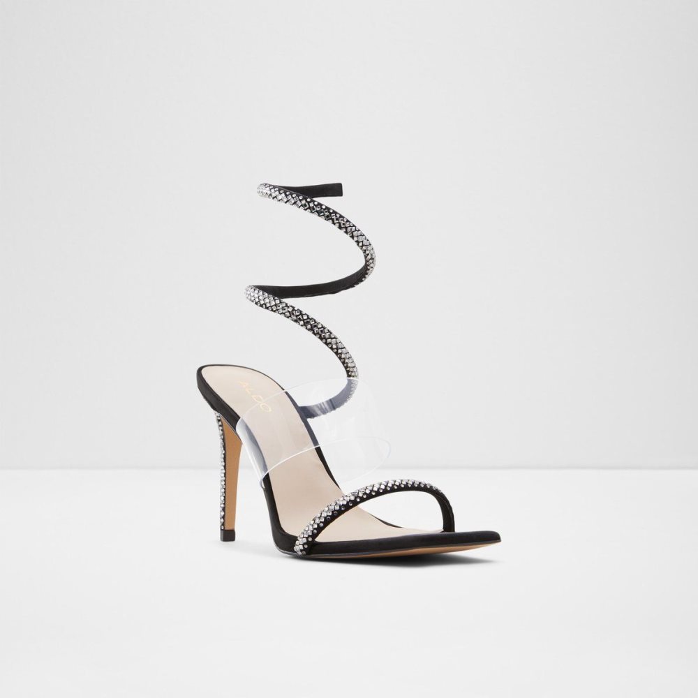 Dámské Sandály Aldo High heel sandal - Stiletto heel Černé | 69014RXQP