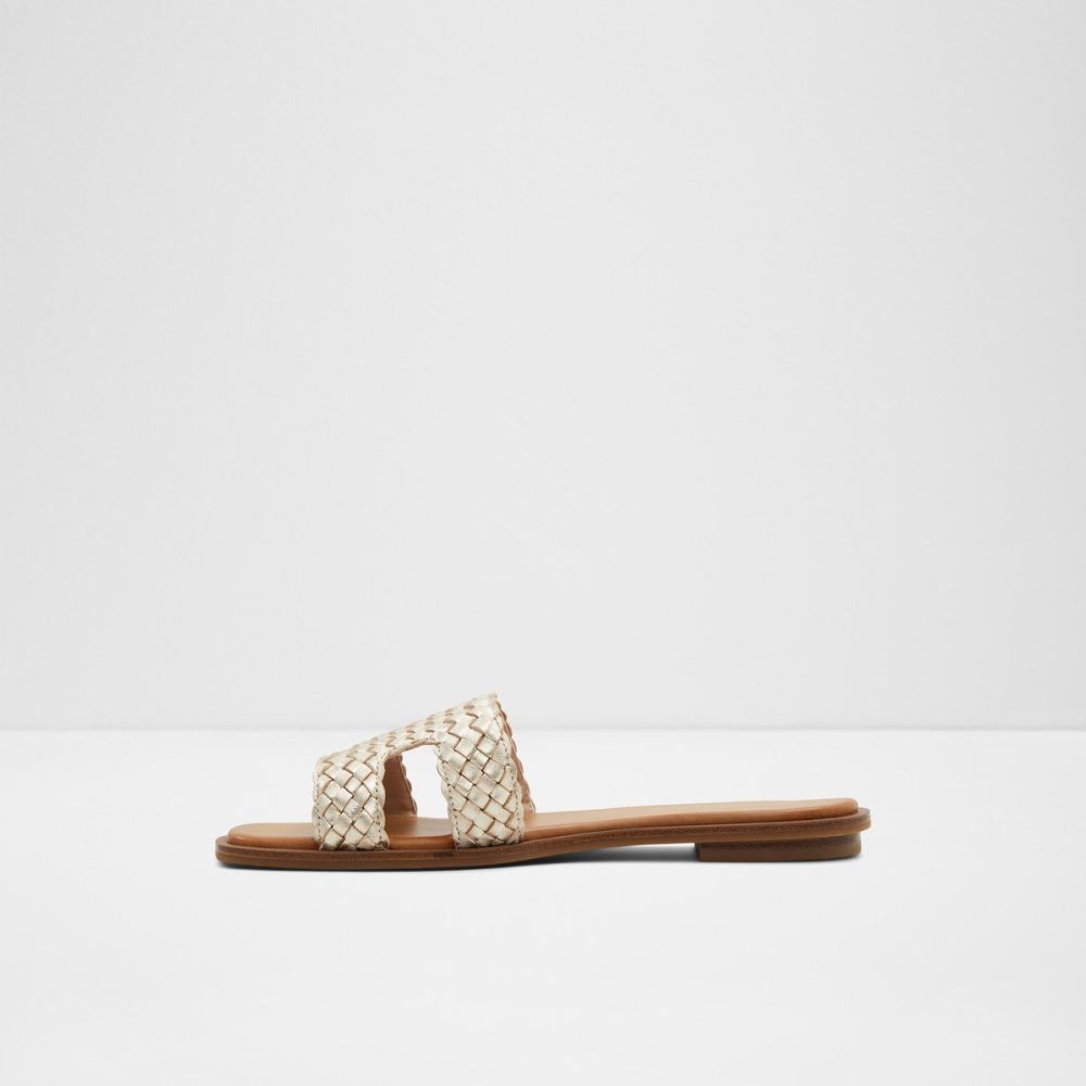 Dámské Sandály Aldo Irmaos Slide sandal Champagne | 78549OSKX