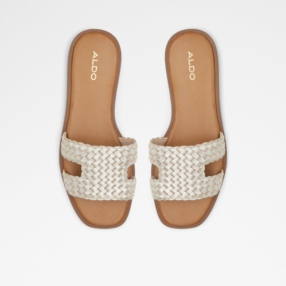 Dámské Sandály Aldo Irmaos Slide sandal Champagne | 78549OSKX