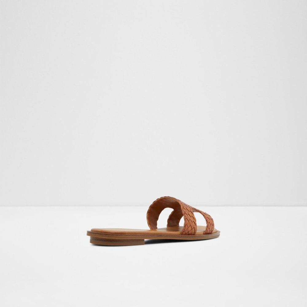 Dámské Sandály Aldo Irmaos Slide sandal Hnědé | 69418ZFVE