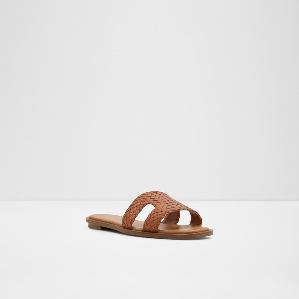 Dámské Sandály Aldo Irmaos Slide sandal Hnědé | 69418ZFVE