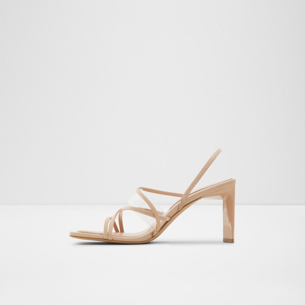 Dámské Sandály Aldo Jennifer Strappy heeled sandal - Cup sole Béžový | 65702PZUF