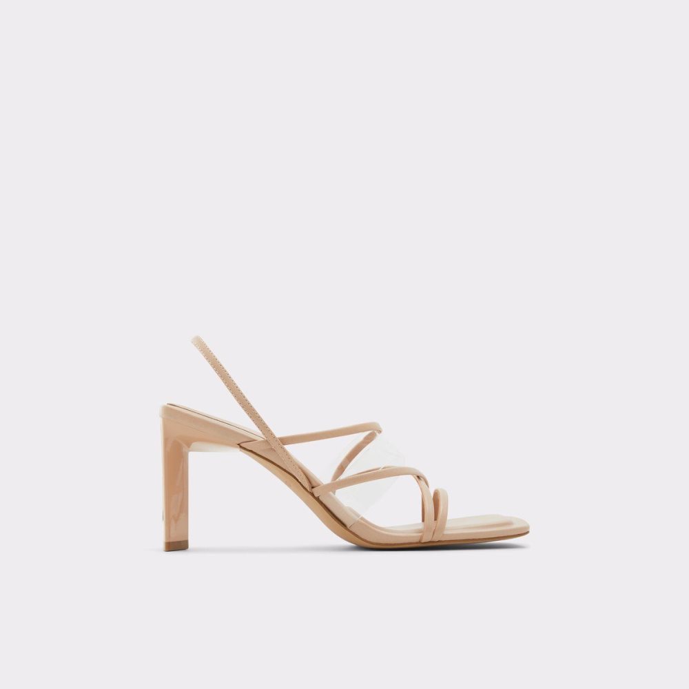 Dámské Sandály Aldo Jennifer Strappy heeled sandal - Cup sole Béžový | 65702PZUF