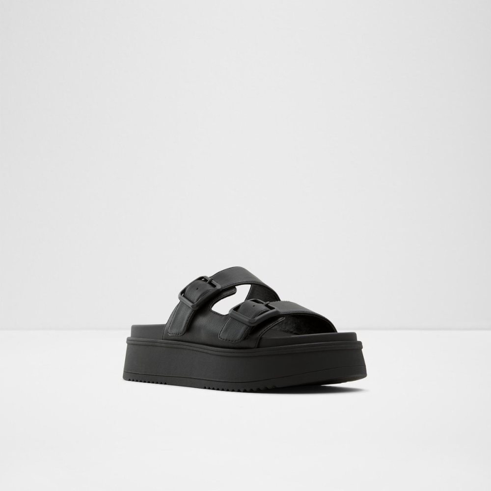 Dámské Sandály Aldo Jika Slide sandal - Flatform Černé | 07564MYUS