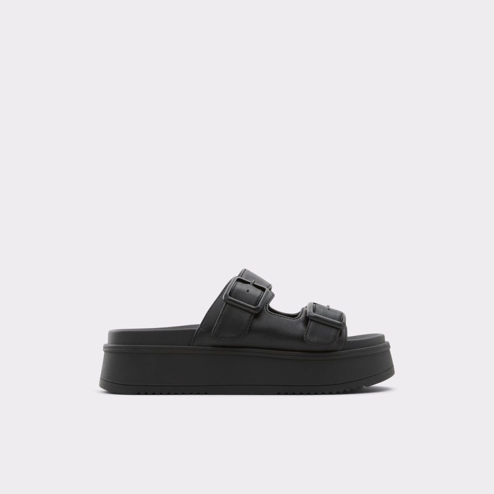 Dámské Sandály Aldo Jika Slide sandal - Flatform Černé | 07564MYUS