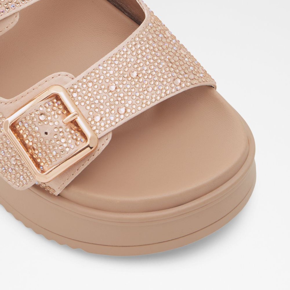 Dámské Sandály Aldo Jika Slide sandal - Flatform Růžové Zlaté | 15638LJQX