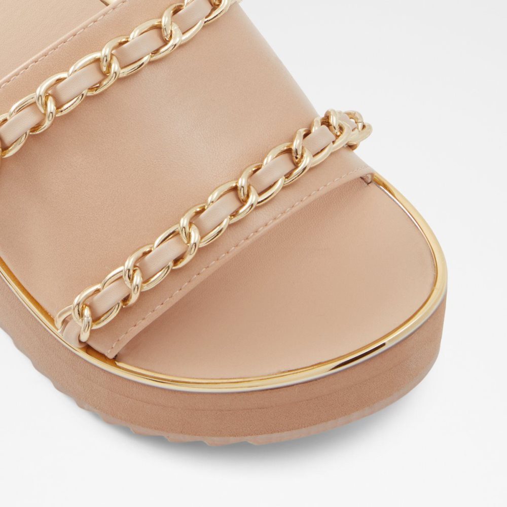 Dámské Sandály Aldo Kaerratlan Slide sandal - Wedge heel Béžový | 65748JCUV