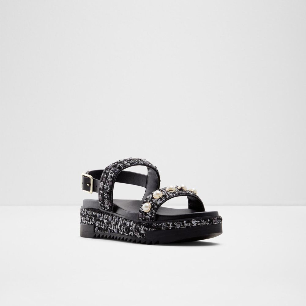 Dámské Sandály Aldo Lapalma Wedge sandal - Flatform Černé | 73504FJSE