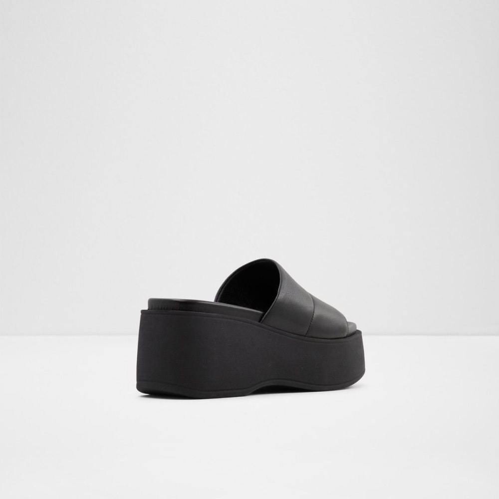 Dámské Sandály Aldo Libby Wedge sandal - Wedge heel Černé | 61854SAGX