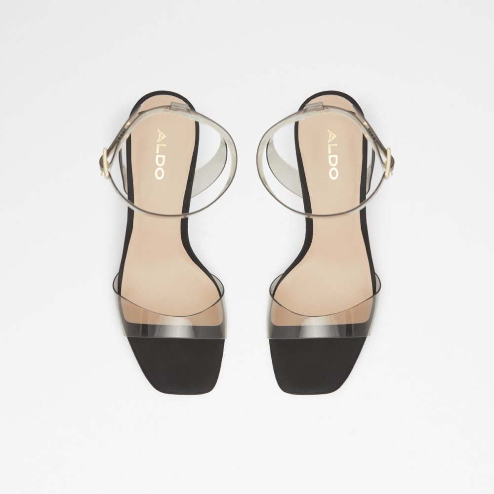 Dámské Sandály Aldo Miracia Heeled sandal Černé | 92403QMEW