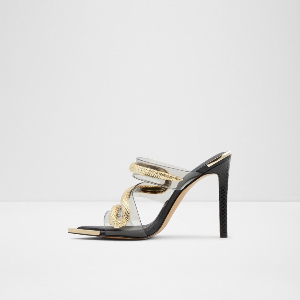 Dámské Sandály Aldo Najash Strappy heeled sandal - Stiletto heel Černé | 06285QHUG