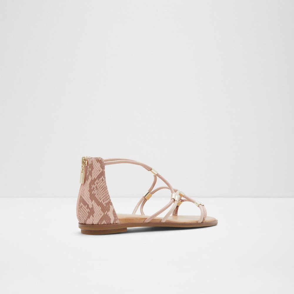 Dámské Sandály Aldo Oceriwenflex Strappy flat sandal Růžové | 10842BLPX