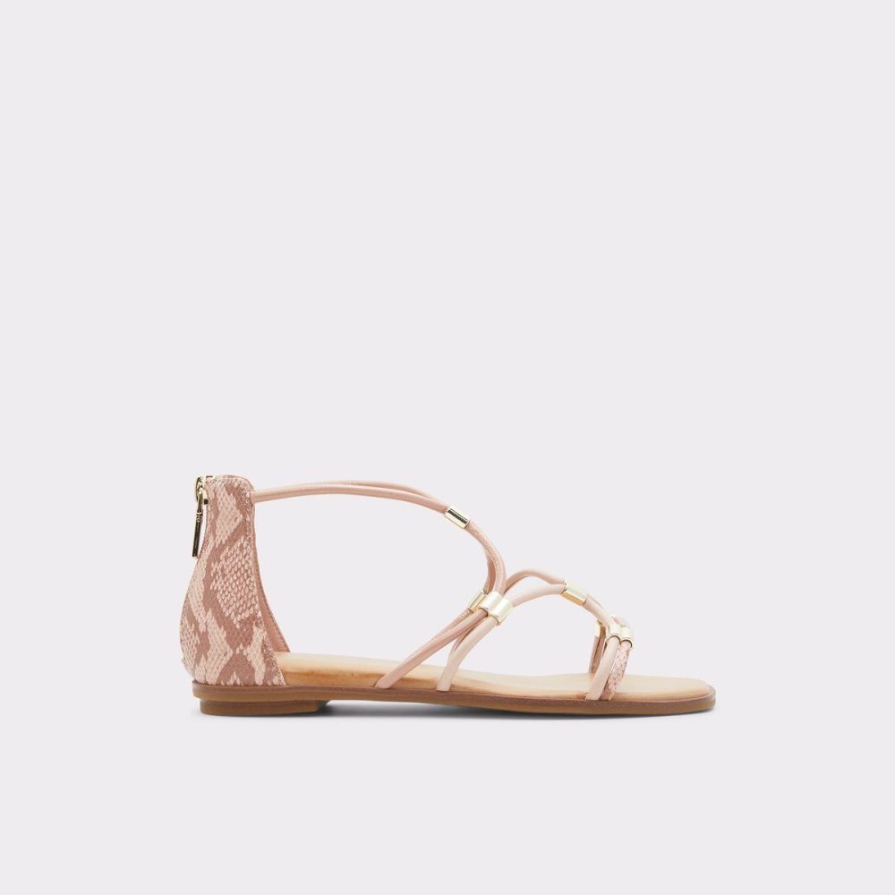 Dámské Sandály Aldo Oceriwenflex Strappy flat sandal Růžové | 10842BLPX