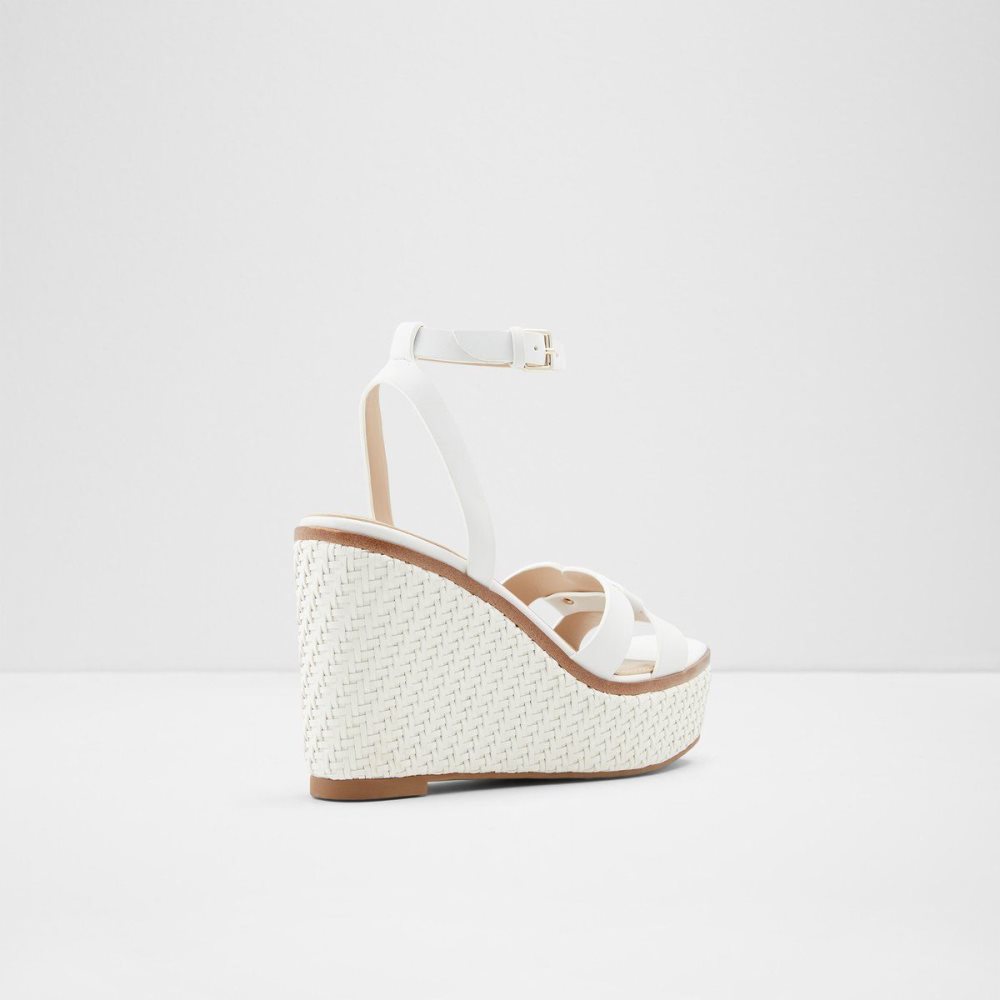 Dámské Sandály Aldo Onan Wedge sandal - Wedge heel Bílé | 28417VGBU