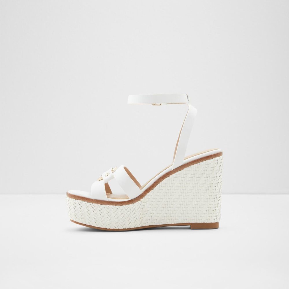 Dámské Sandály Aldo Onan Wedge sandal - Wedge heel Bílé | 28417VGBU