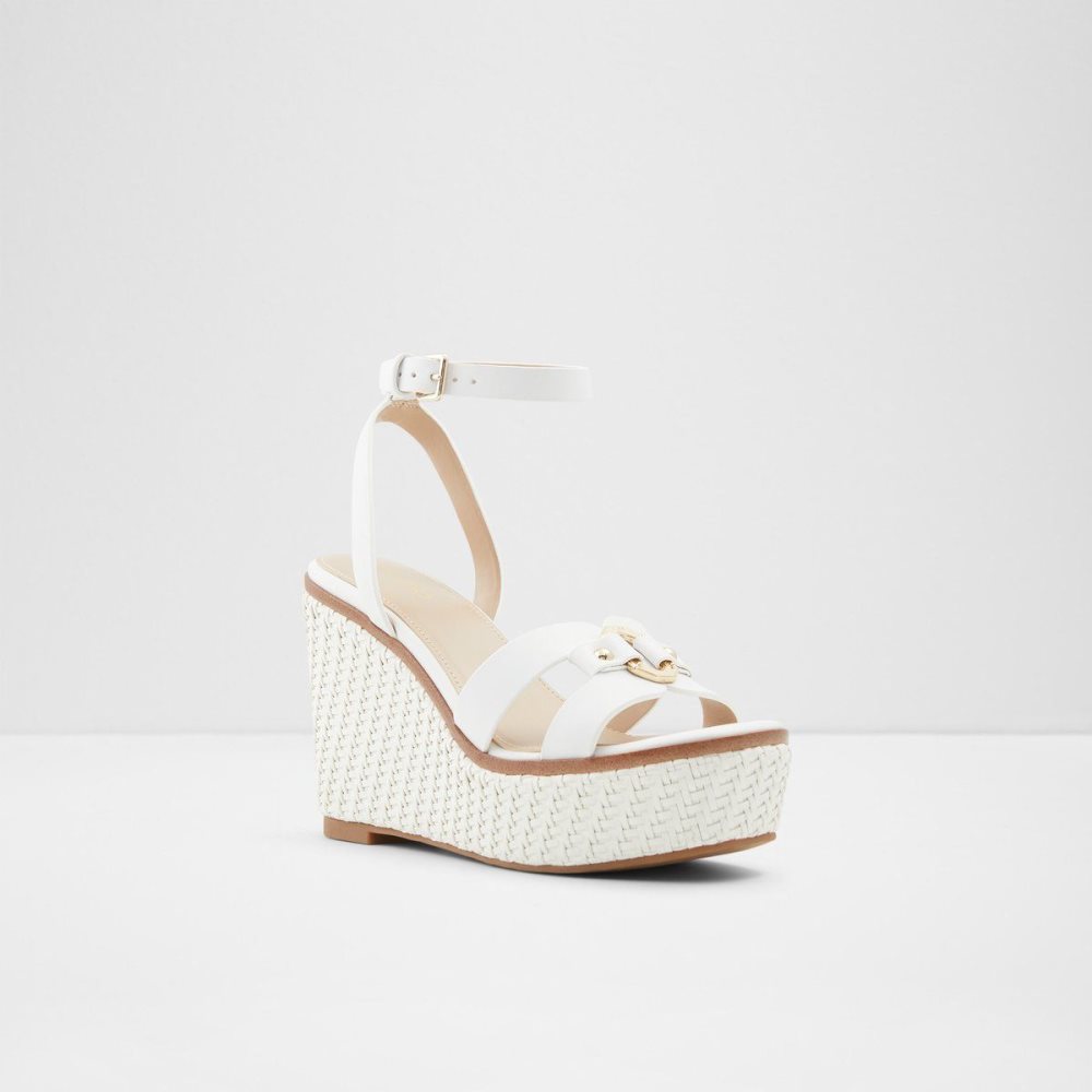 Dámské Sandály Aldo Onan Wedge sandal - Wedge heel Bílé | 28417VGBU