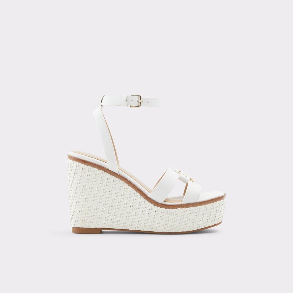 Dámské Sandály Aldo Onan Wedge sandal - Wedge heel Bílé | 28417VGBU