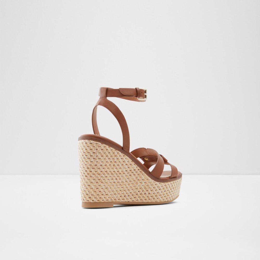 Dámské Sandály Aldo Onan Wedge sandal - Wedge heel Hnědé | 34917PXTI