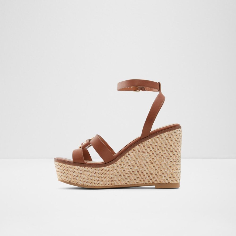 Dámské Sandály Aldo Onan Wedge sandal - Wedge heel Hnědé | 34917PXTI