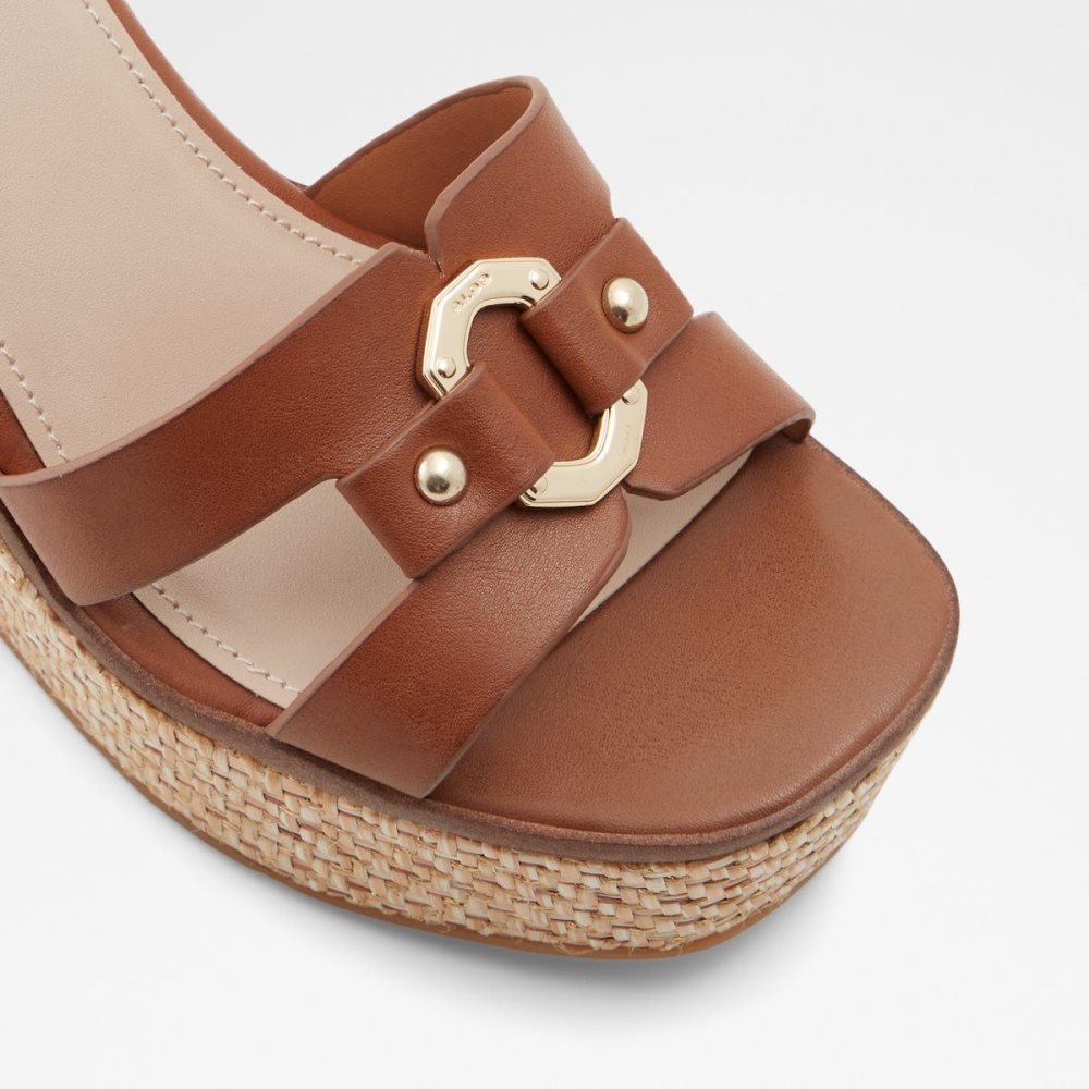 Dámské Sandály Aldo Onan Wedge sandal - Wedge heel Hnědé | 34917PXTI