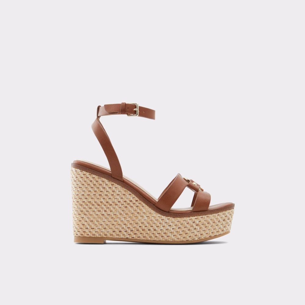 Dámské Sandály Aldo Onan Wedge sandal - Wedge heel Hnědé | 34917PXTI