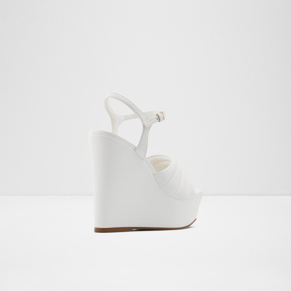 Dámské Sandály Aldo Parri Heeled sandal - Wedge heel Bílé | 04593BWJS