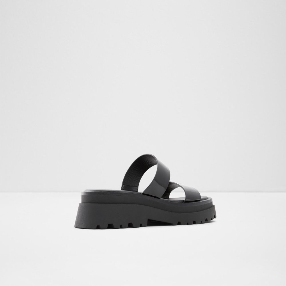 Dámské Sandály Aldo Phelix Slide sandal - Lug sole Černé | 08132SPDH