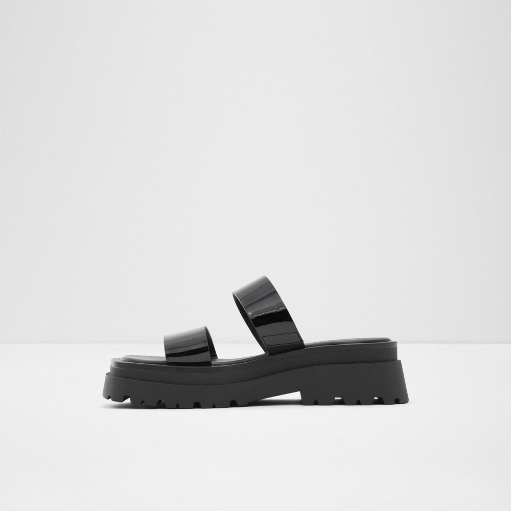 Dámské Sandály Aldo Phelix Slide sandal - Lug sole Černé | 08132SPDH