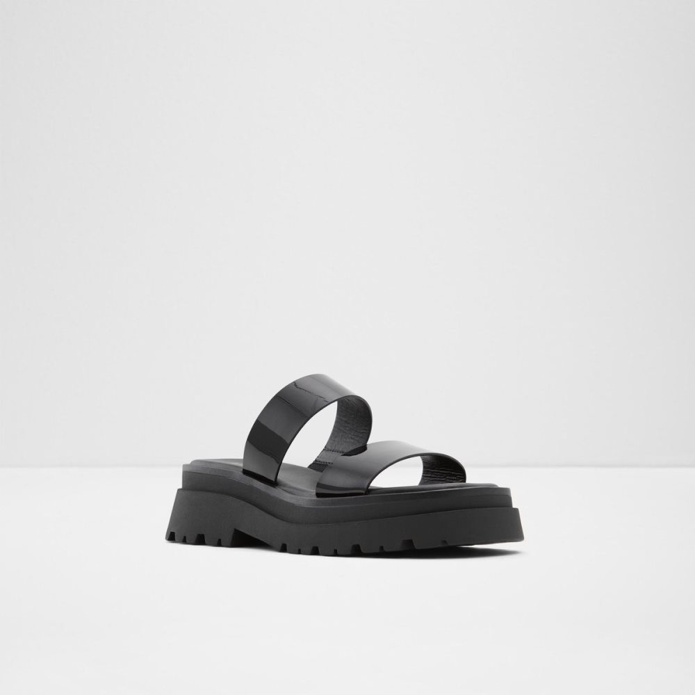 Dámské Sandály Aldo Phelix Slide sandal - Lug sole Černé | 08132SPDH