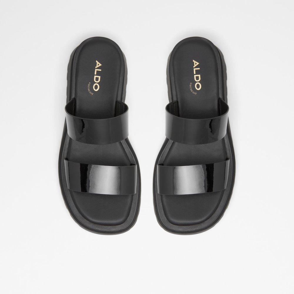 Dámské Sandály Aldo Phelix Slide sandal - Lug sole Černé | 08132SPDH