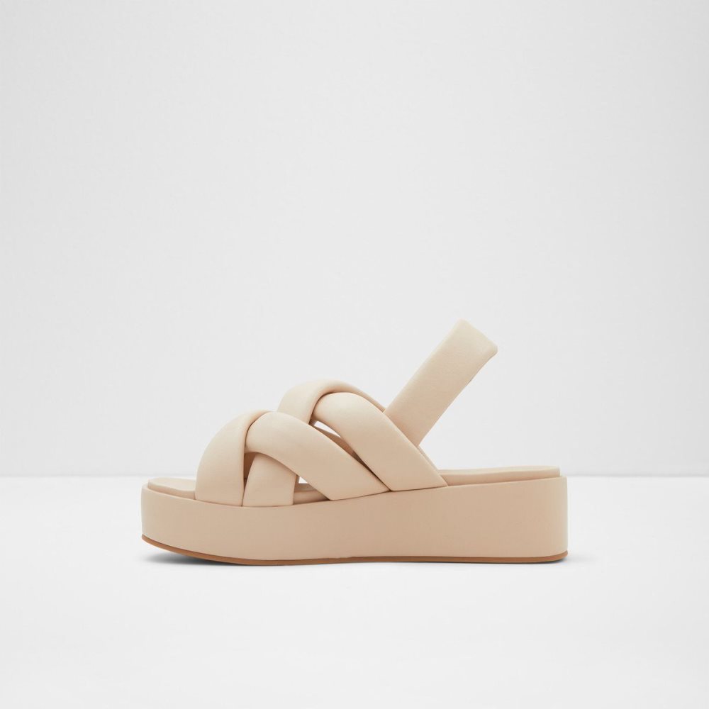 Dámské Sandály Aldo Phoebie Sling back sandal - Platform Béžový | 39026TLBG