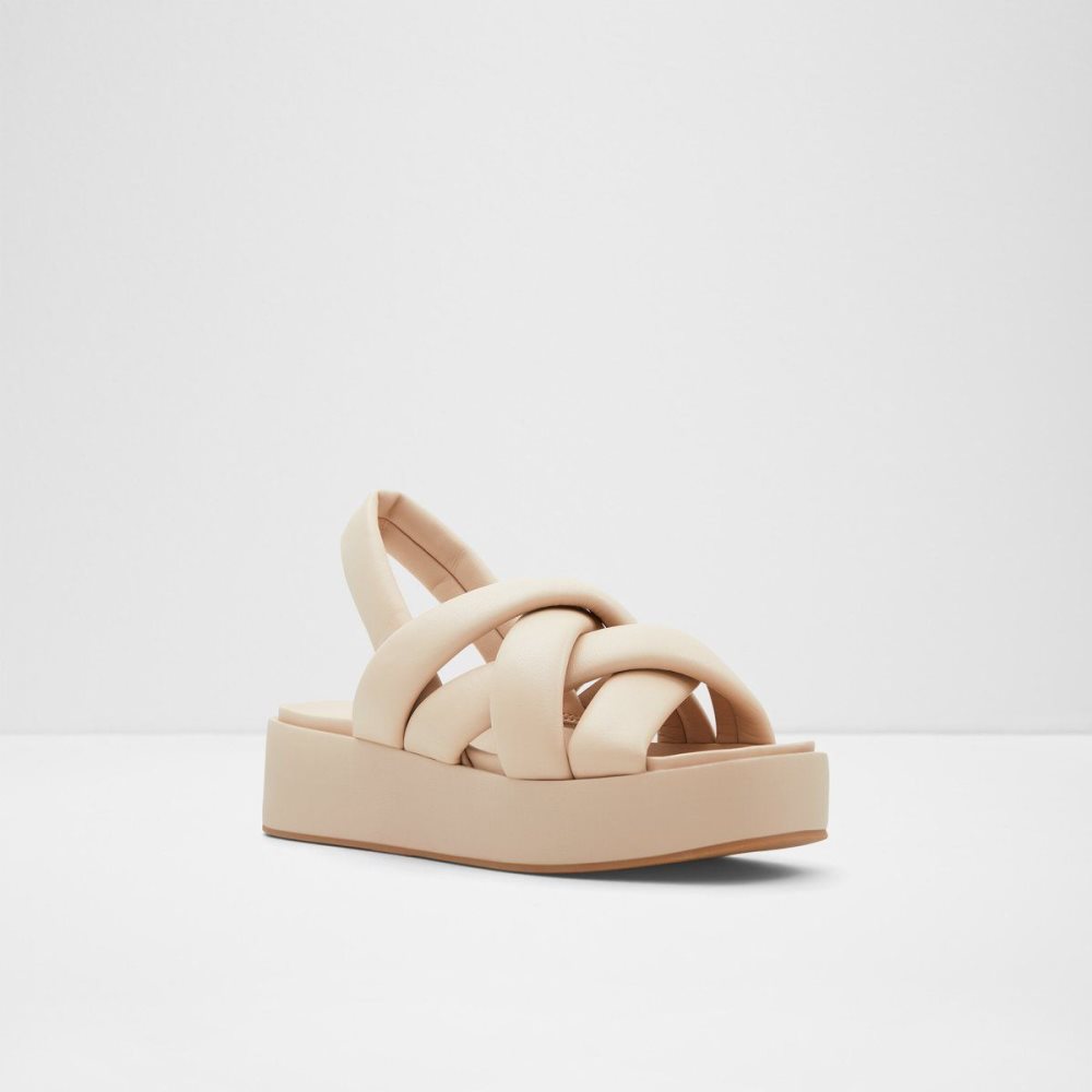 Dámské Sandály Aldo Phoebie Sling back sandal - Platform Béžový | 39026TLBG