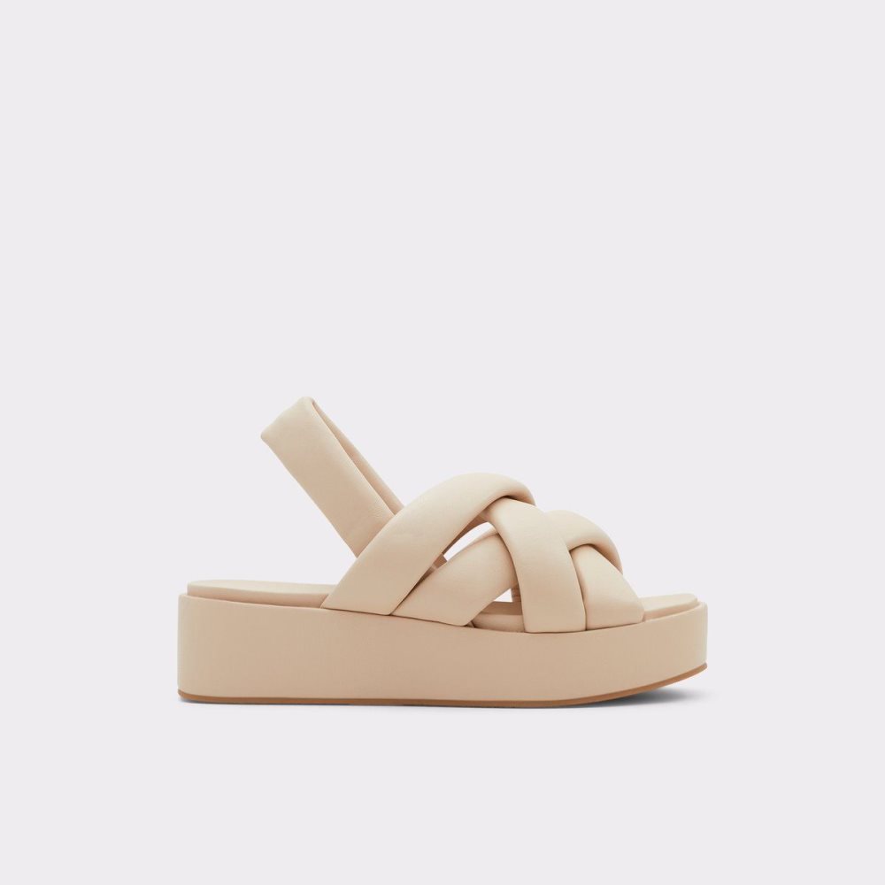 Dámské Sandály Aldo Phoebie Sling back sandal - Platform Béžový | 39026TLBG