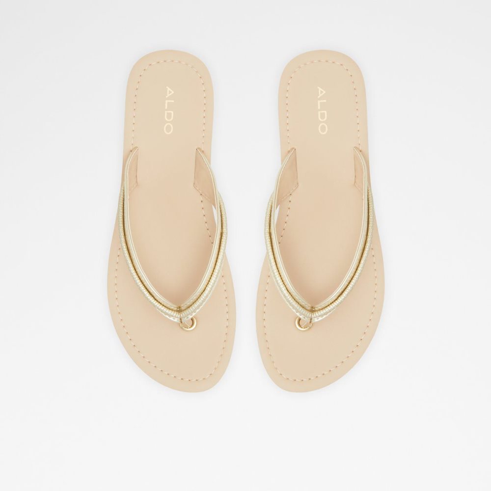 Dámské Sandály Aldo Polo Flip flops Champagne | 35869QBDW