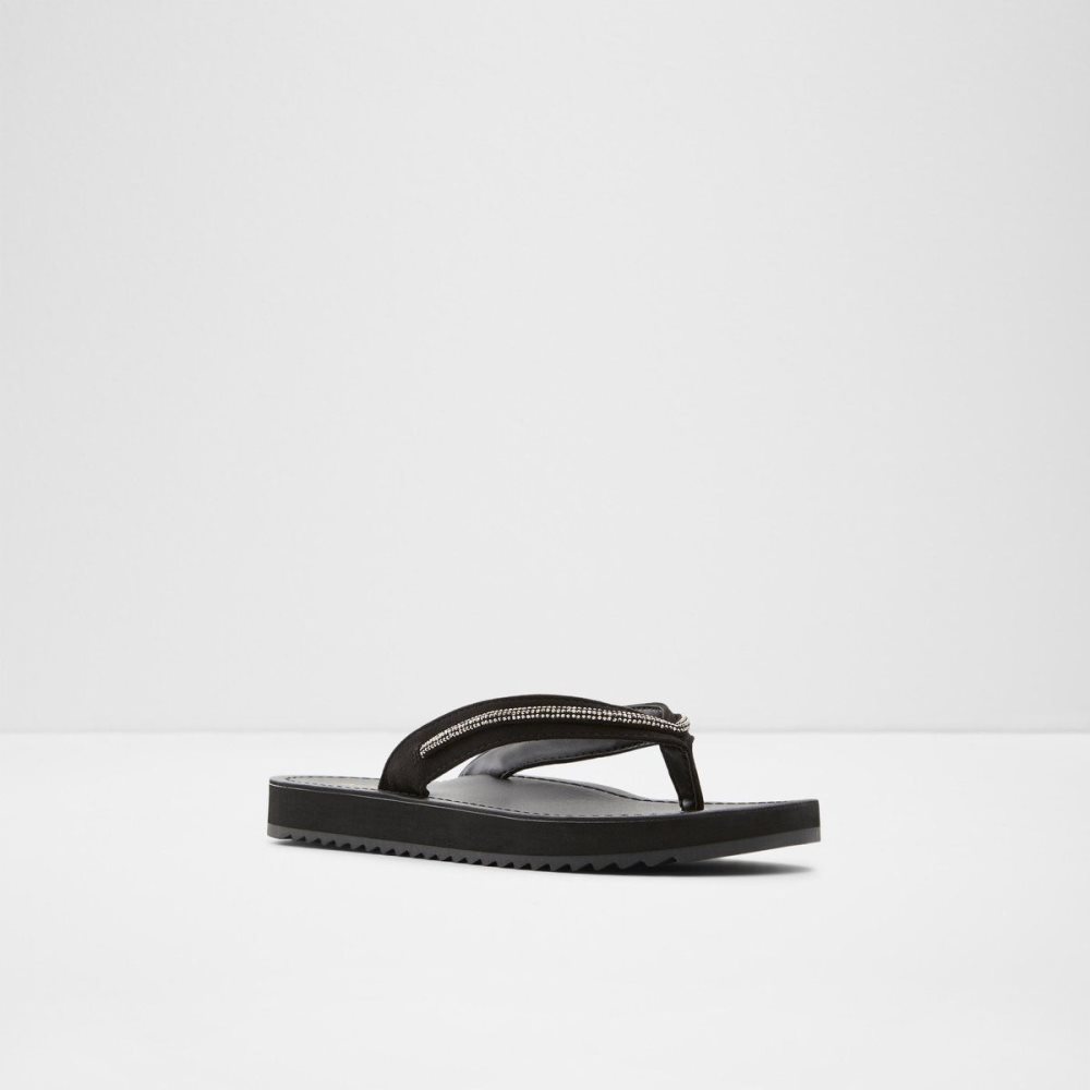 Dámské Sandály Aldo Polo Flip flops Černé | 73490RIJW