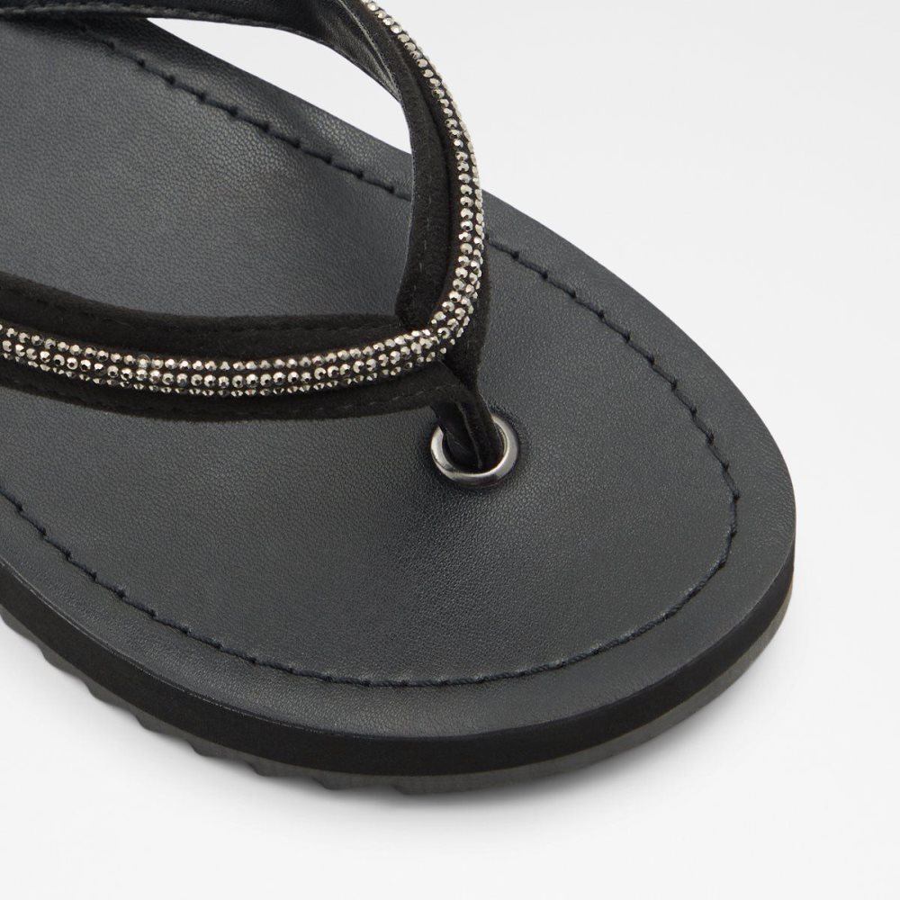 Dámské Sandály Aldo Polo Flip flops Černé | 73490RIJW