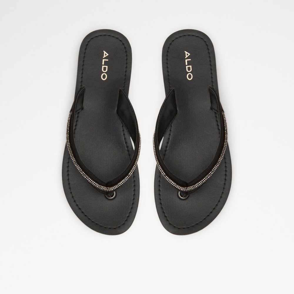 Dámské Sandály Aldo Polo Flip flops Černé | 73490RIJW