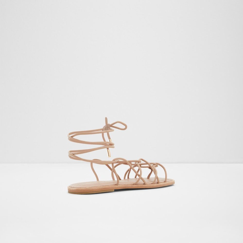 Dámské Sandály Aldo Posey Strappy flat sandal Béžový | 46532RAUC