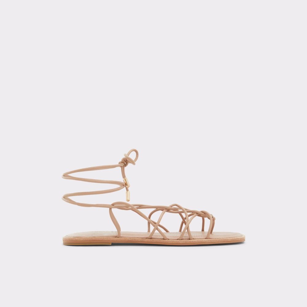 Dámské Sandály Aldo Posey Strappy flat sandal Béžový | 46532RAUC