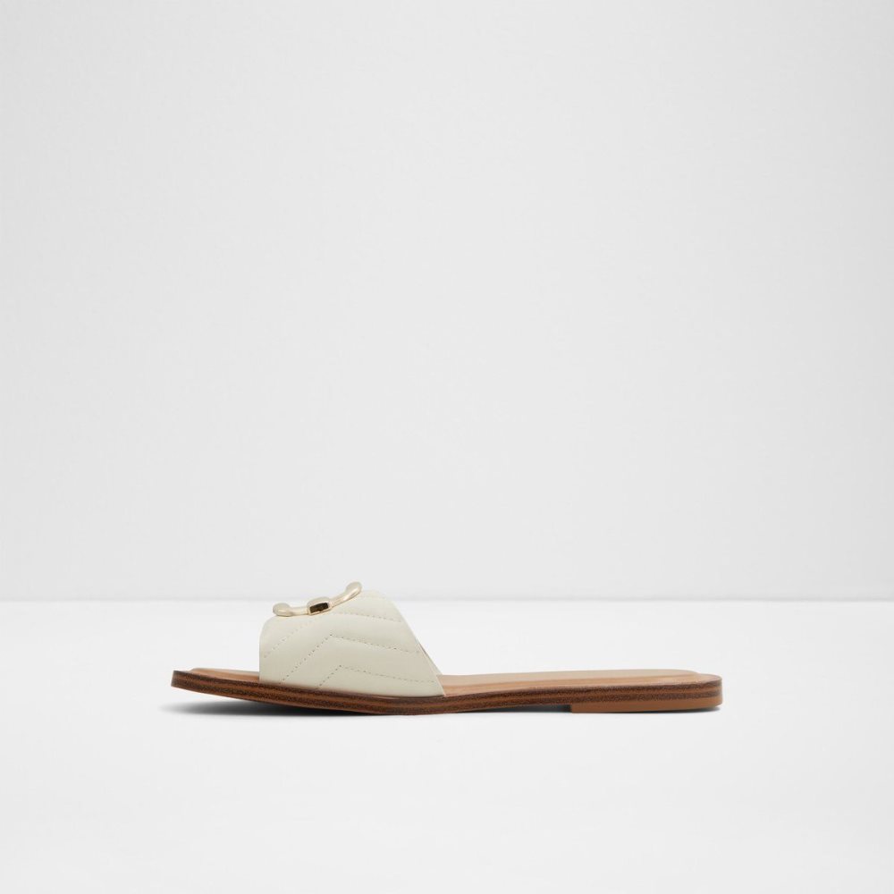 Dámské Sandály Aldo Qelajar Slide sandal Bílé | 43860PAFK