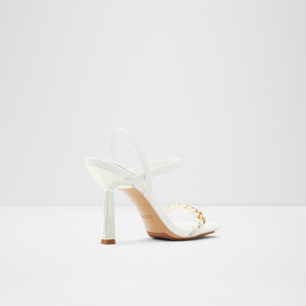 Dámské Sandály Aldo Riccheza Strappy high heel sandal - Stiletto heel Bílé | 84512DASH