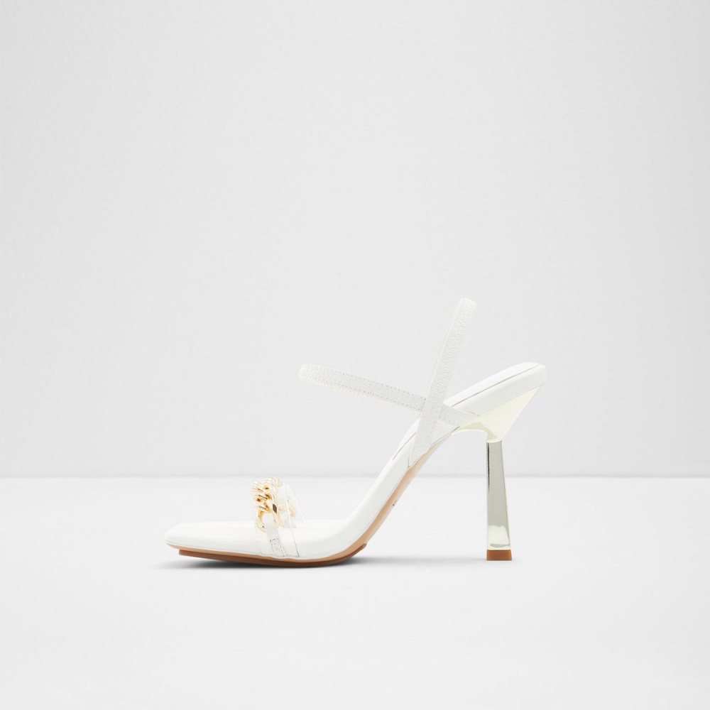 Dámské Sandály Aldo Riccheza Strappy high heel sandal - Stiletto heel Bílé | 84512DASH