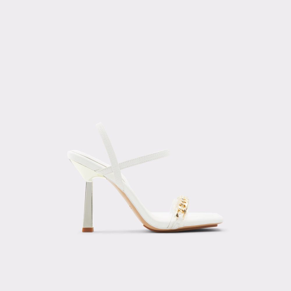 Dámské Sandály Aldo Riccheza Strappy high heel sandal - Stiletto heel Bílé | 84512DASH