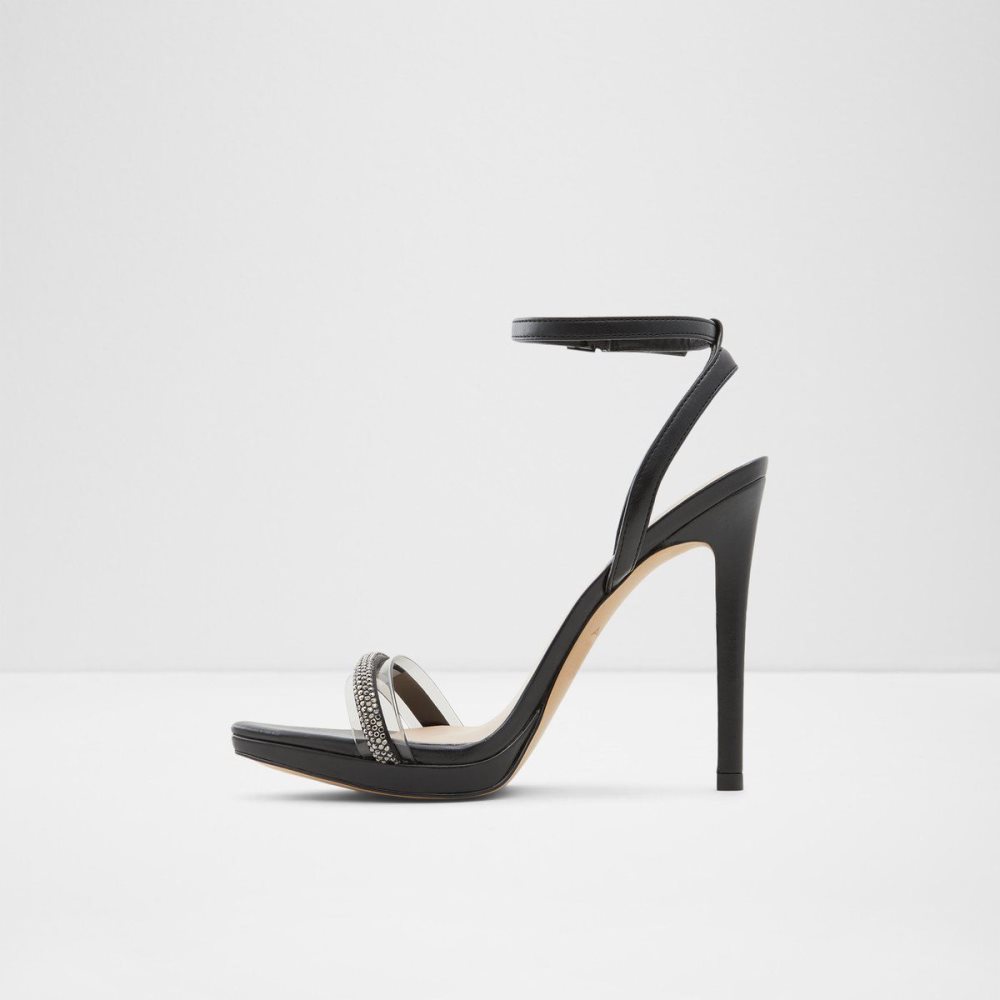 Dámské Sandály Aldo Thirakin High heel sandal - Stiletto heel Černé | 89270IPLM